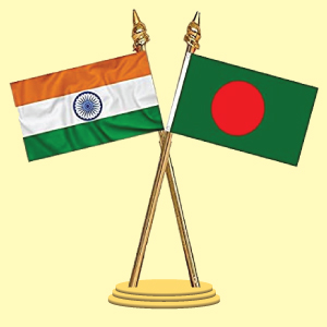 Bangladesh vs India Table flag stand