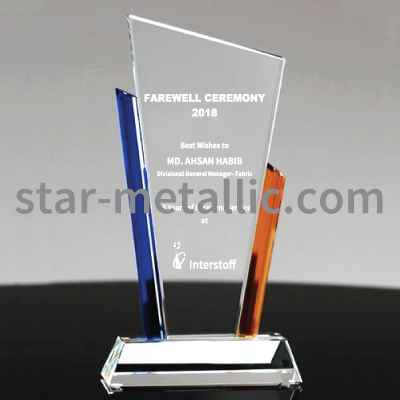 Award crystal crest bd