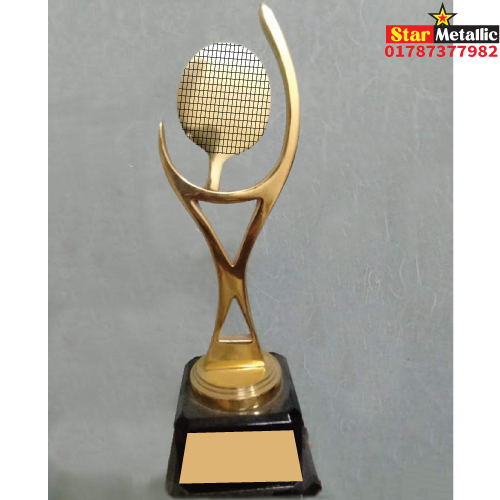 Metal brass Table tennis trophy