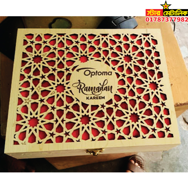 Laser cutting gift box
