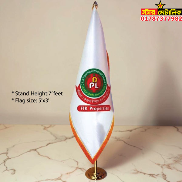 Metal flag stand