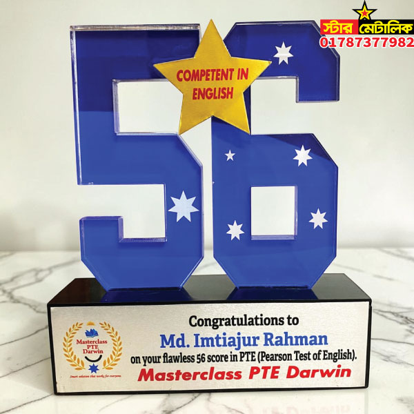 Acrylic performance award crest