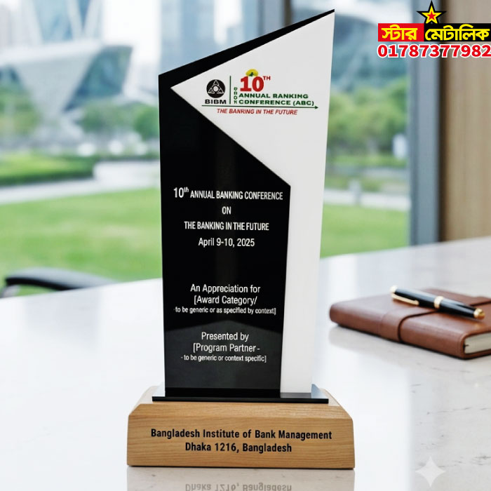 Acrylic award crest